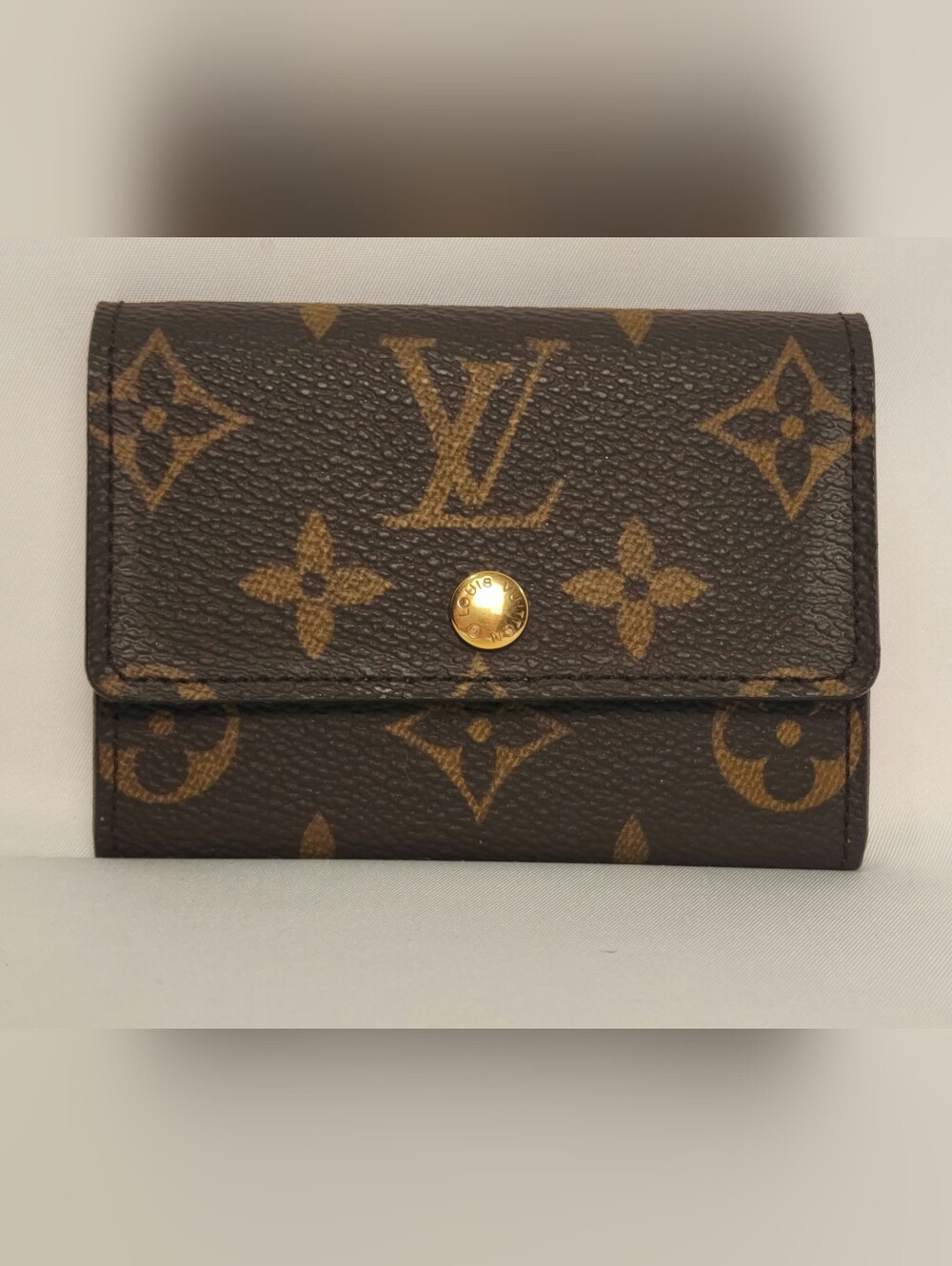 Louis Vuitton Monogram Plat Coin Purse Card Case Holder Wallet - Picture 1 of 16